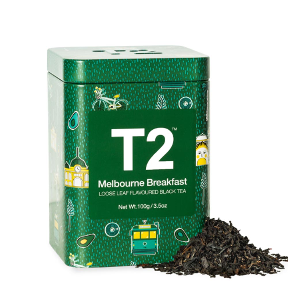 T2 멜버른 블랙퍼스트 캔 100gMelbourne Breakfast 100g Icon Tin 2019