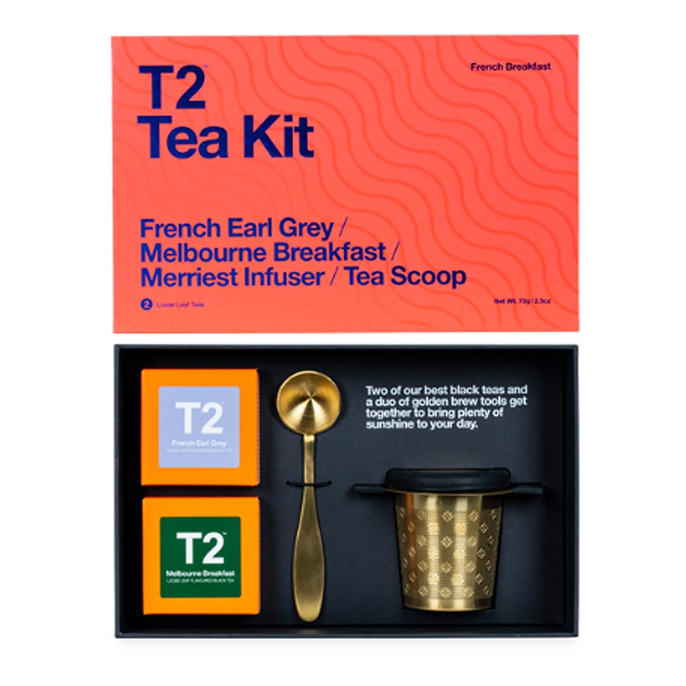 T2 티인퓨저 &amp; 티 세트(프렌치얼그레이/멜버른블랙퍼스트)TEA KIT - FRENCH BREAKFAST 2019