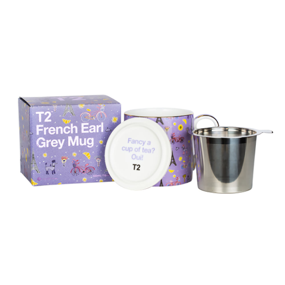 T2 프렌치 얼그레이 머그&amp;인퓨저Iconic French Earl Grey Mug with Infuser