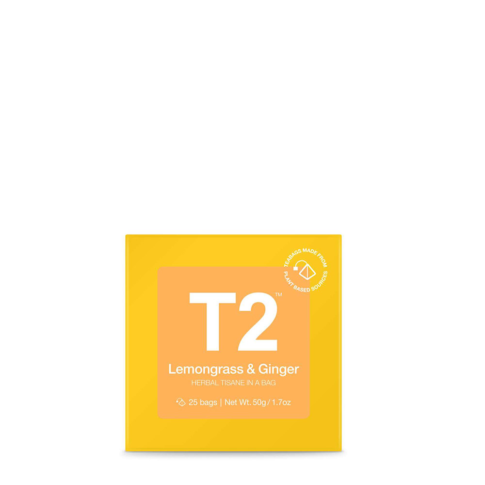 T2 레몬그라스/진저 티백 박스 25개입Lemongr/Ginger Tbag 25pk Box