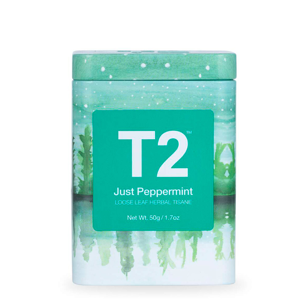 T2 페퍼민트 캔 50gJust Peppermint 50G Icon Tin